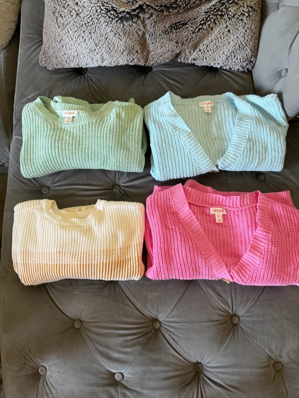 A Bundle of 4 Cat & Jack Sweaters